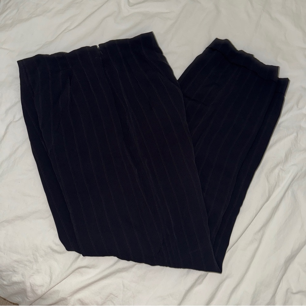 Ann Taylor Black Tapered Trousers